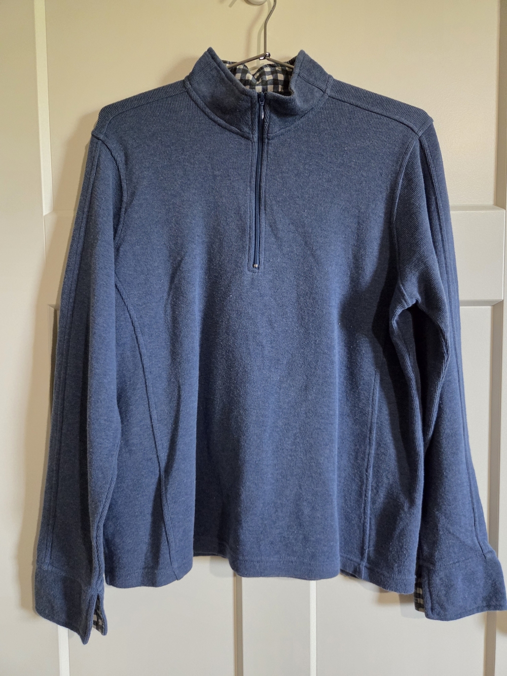 Orvis Women Half-Zip Pullover Sweater in Blue